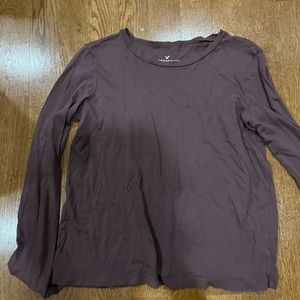 dark purple american eagle long sleeve shirt size small